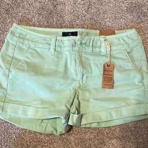 New with tags American Eagle mint midi shorts size 2
